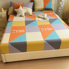 91家纺网 家纺一手货源 找家纺 优品阁 2024新款全棉磨毛四件套单品系列-单床笠 彼斯堡