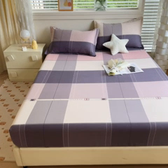 91家纺网 家纺一手货源 找家纺 优品阁 2024新款全棉磨毛四件套单品系列-单床笠 格莱特