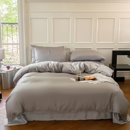 91家纺网 家纺一手货源 找家纺 寐眠 2024新款60s兰精天丝四件套 银河星灰