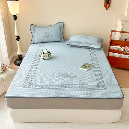 91家纺网 家纺一手货源 找家纺 （总）首尔家纺 2024新款凉豆豆凉席床笠凉感丝凉席大版系列