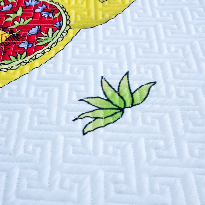 91家纺网 家纺一手货源 找家纺 爵仕家纺 2025新款凉感真丝床盖三件套 骏马白