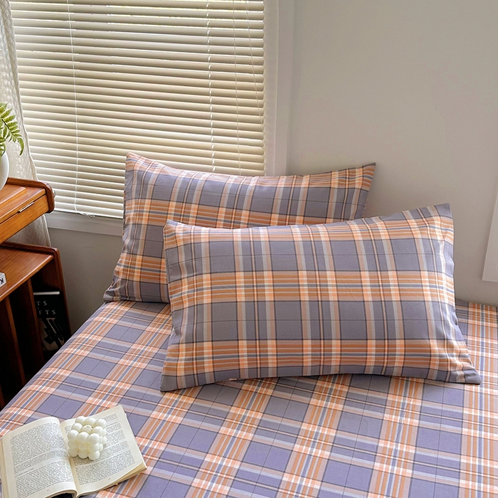 91家纺网 家纺一手货源 找家纺 家贝爱 2024新款3倍加厚水洗棉床笠床单 乐享蓝