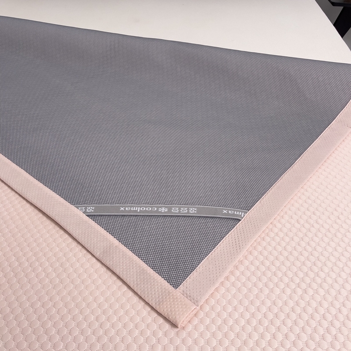 91家纺网 家纺一手货源 找家纺 凉百百 2024新款冰豆豆大豆款凉席冰丝席可折叠收纳直播优选 大豆款-粉