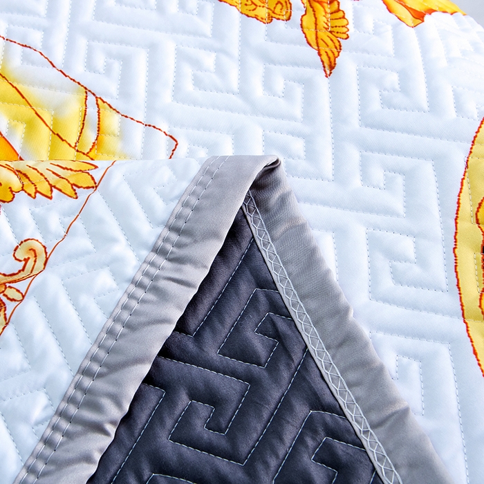 91家纺网 家纺一手货源 找家纺 爵仕家纺 2025新款凉感真丝床盖三件套 大天使