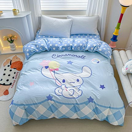 爱丽丝 2024新款40支全棉数码印花正版授权三丽鸥系列单品被套(含3.5元单品防伪码) 淘气大耳狗