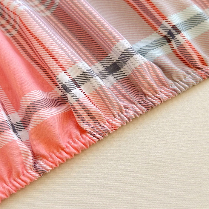 91家纺网 家纺一手货源 找家纺 家贝爱 2024新款3倍加厚水洗棉床笠床单 莫卡粉