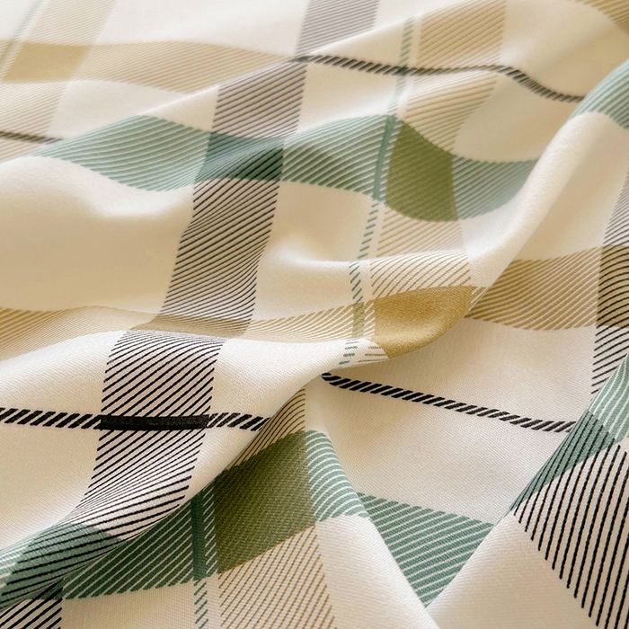 91家纺网 家纺一手货源 找家纺 家贝爱 2024新款3倍加厚水洗棉床笠床单 格调绿