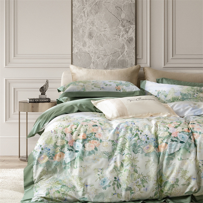 91家纺网 家纺一手货源 找家纺 （总）榻尚家居 2024新款TS 天丝棉数码印花宽边款