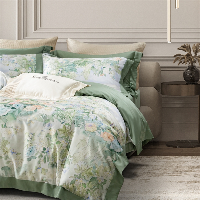 91家纺网 家纺一手货源 找家纺 （总）榻尚家居 2024新款TS 天丝棉数码印花宽边款