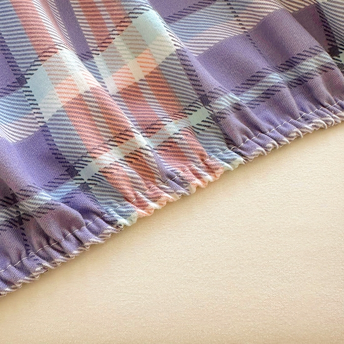 91家纺网 家纺一手货源 找家纺 家贝爱 2024新款3倍加厚水洗棉床笠床单 洛卡蓝