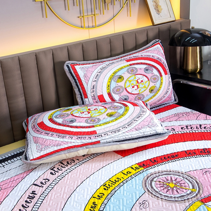 91家纺网 家纺一手货源 找家纺 爵仕家纺 2025新款凉感真丝床盖三件套 指南者