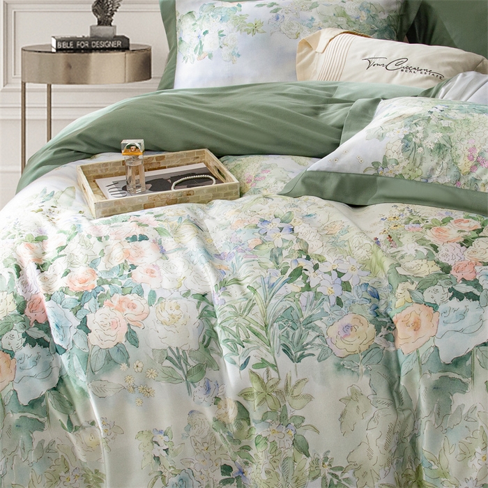 91家纺网 家纺一手货源 找家纺 （总）榻尚家居 2024新款TS 天丝棉数码印花宽边款