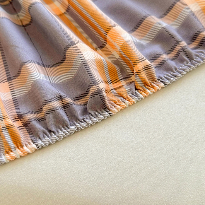 91家纺网 家纺一手货源 找家纺 家贝爱 2024新款3倍加厚水洗棉床笠床单 乐享蓝