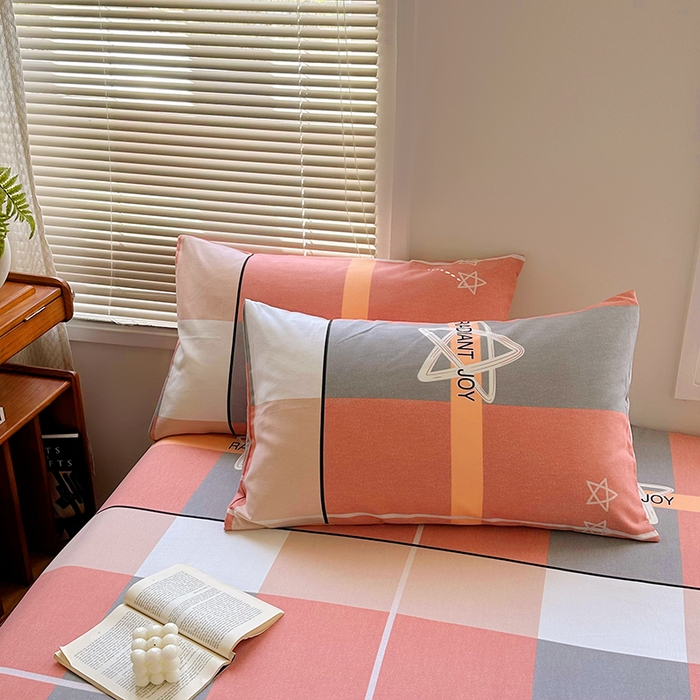 91家纺网 家纺一手货源 找家纺 家贝爱 2024新款3倍加厚水洗棉床笠床单 星空粉