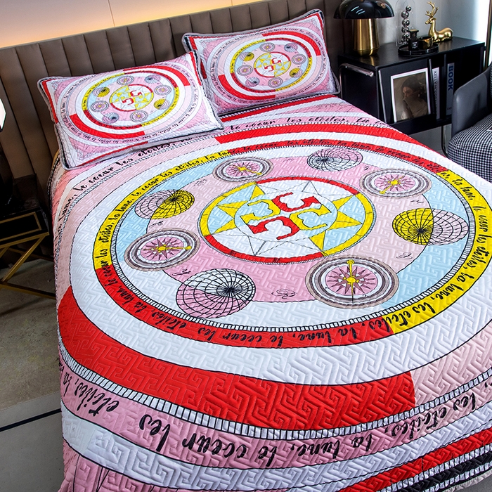 91家纺网 家纺一手货源 找家纺 爵仕家纺 2025新款凉感真丝床盖三件套 指南者