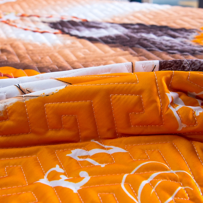 91家纺网 家纺一手货源 找家纺 爵仕家纺 2025新款凉感真丝床盖三件套 赛马场