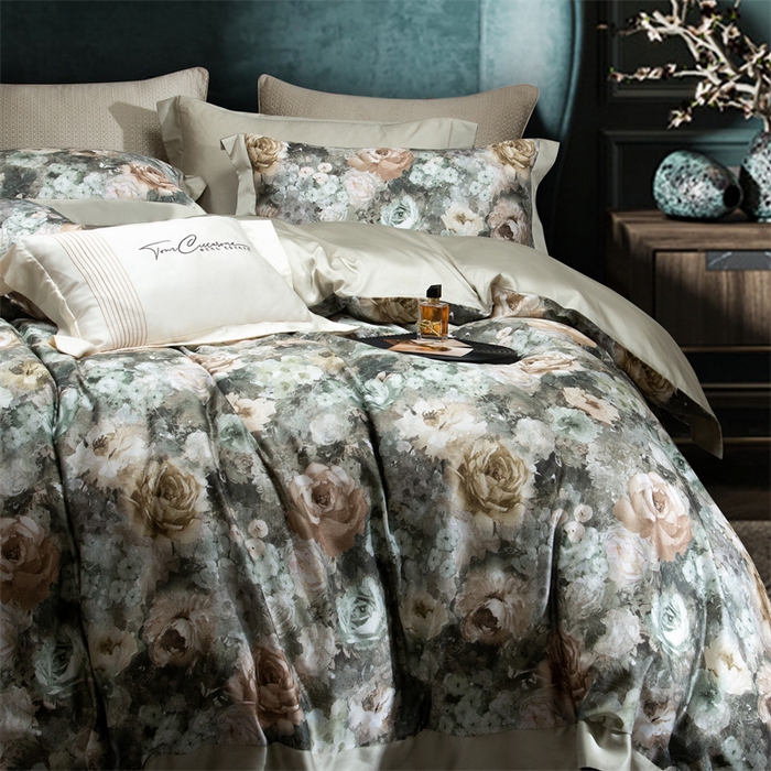 91家纺网 家纺一手货源 找家纺 榻尚家居 2024新款TS 天丝棉数码印花宽边款 思蔓