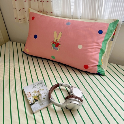 91家纺网 家纺一手货源 找家纺 （总）六巷胡同 2024新款INS元气卡通大版枕套单品