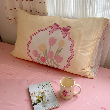 91家纺网 家纺一手货源 找家纺 （总）六巷胡同 2024新款INS元气卡通大版枕套单品