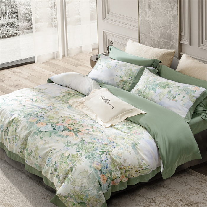 91家纺网 家纺一手货源 找家纺 （总）榻尚家居 2024新款TS 天丝棉数码印花宽边款