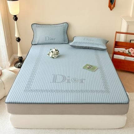 91家纺网 家纺一手货源 找家纺 （总）首尔家纺 2024新款凉豆豆凉席床笠凉感丝凉席大版系列