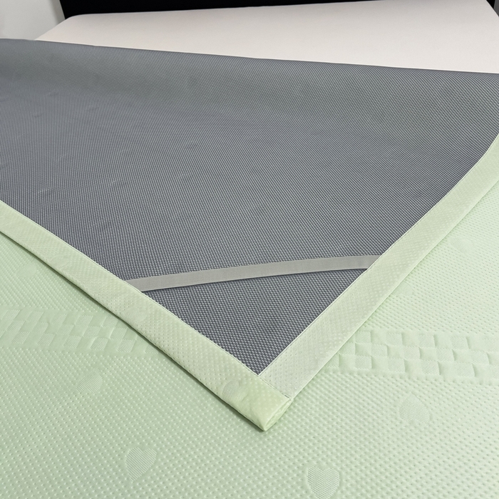 91家纺网 家纺一手货源 找家纺 凉百百 2024新款冰豆豆爱心款凉席冰丝凉席可折叠设计量大价优 爱心款-绿