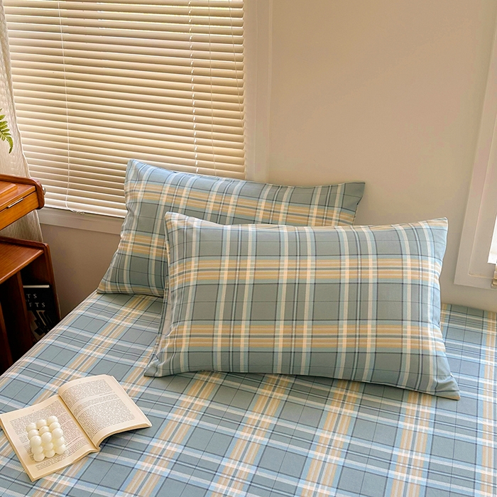 91家纺网 家纺一手货源 找家纺 家贝爱 2024新款3倍加厚水洗棉床笠床单 乐享绿