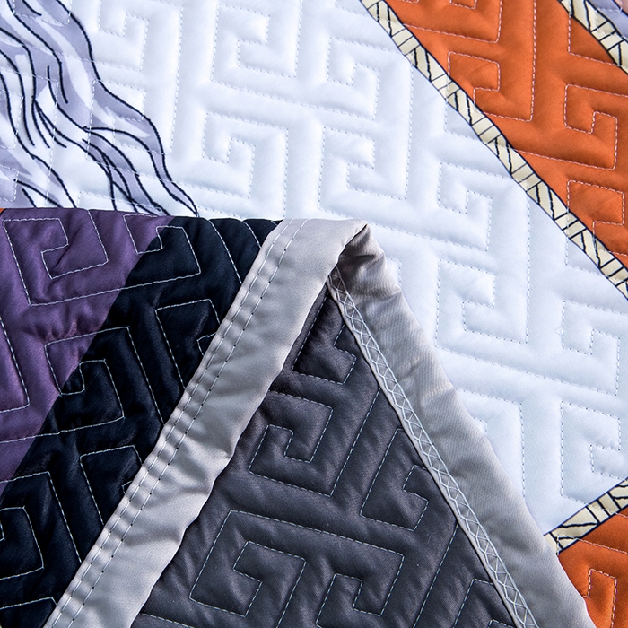 91家纺网 家纺一手货源 找家纺 爵仕家纺 2025新款凉感真丝床盖三件套 宫廷马