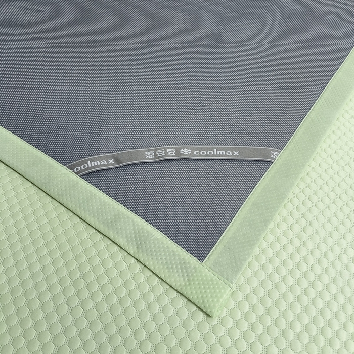 91家纺网 家纺一手货源 找家纺 凉百百 2024新款冰豆豆大豆款凉席冰丝席可折叠收纳直播优选 大豆款-绿