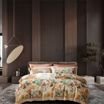 91家纺网 家纺一手货源 找家纺 （总）榻尚家居 2024新款TS 天丝棉数码印花宽边款