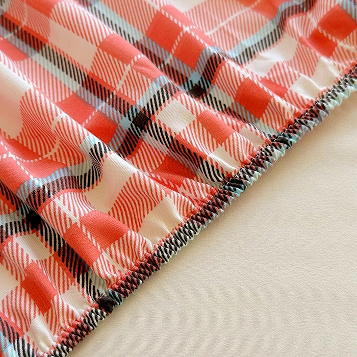 91家纺网 家纺一手货源 找家纺 家贝爱 2024新款3倍加厚水洗棉床笠床单 暖阳红