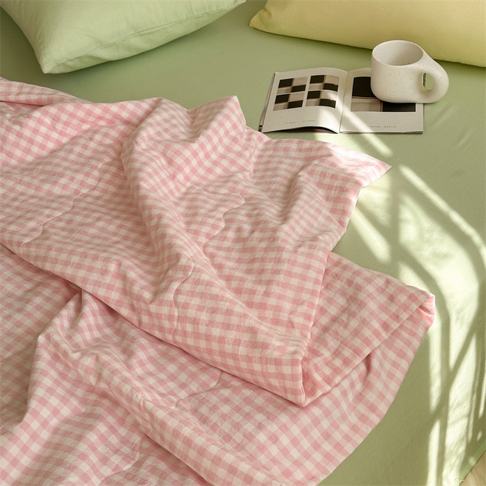 91家纺网 家纺一手货源 找家纺 （总）洋铭区（原狠狠爱） 2024新款毛巾绣水洗棉夏被四件套