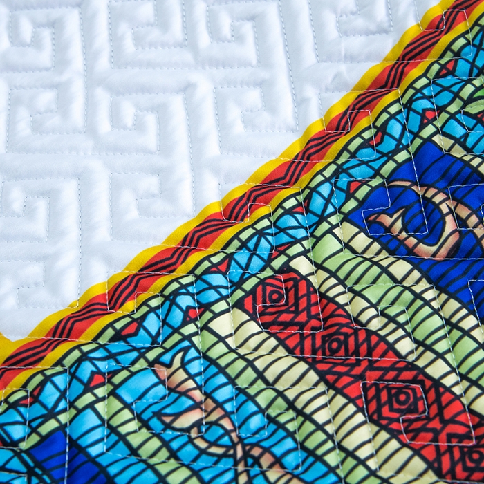 91家纺网 家纺一手货源 找家纺 爵仕家纺 2025新款凉感真丝床盖三件套 骏马白