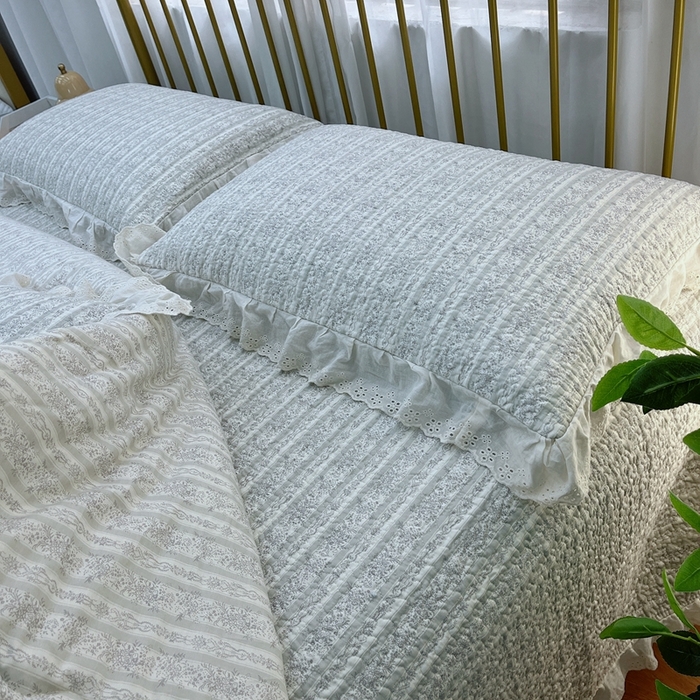 91家纺网 家纺一手货源 找家纺 暖居 2024新款包边春秋被床盖四件套 伊甸园