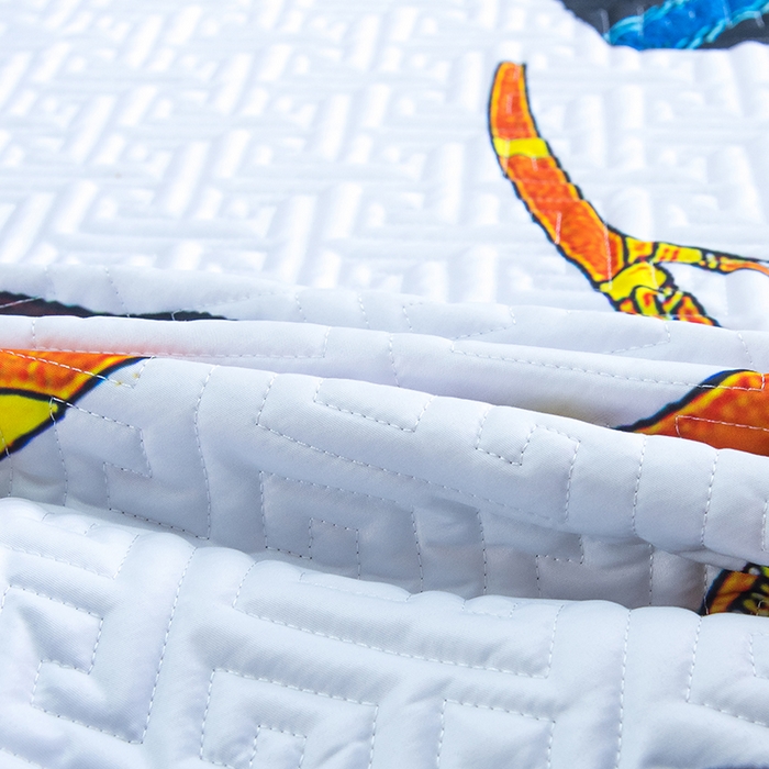 91家纺网 家纺一手货源 找家纺 爵仕家纺 2025新款凉感真丝床盖三件套 驯马人