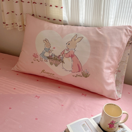 91家纺网 家纺一手货源 找家纺 （总）六巷胡同 2024新款INS元气卡通大版枕套单品