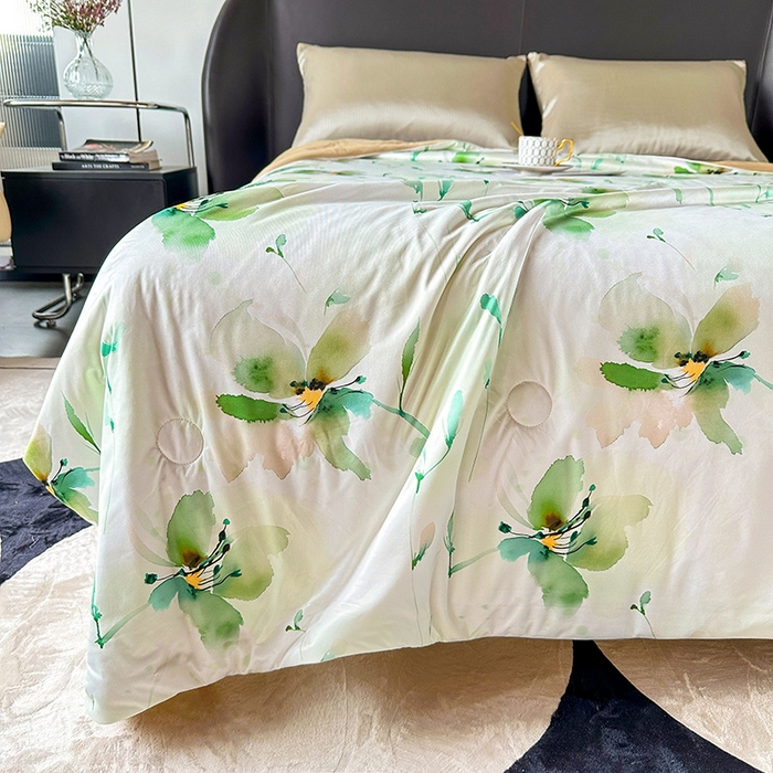 91家纺网 家纺一手货源 找家纺 小芽 2024新款凉感丝夏被 11