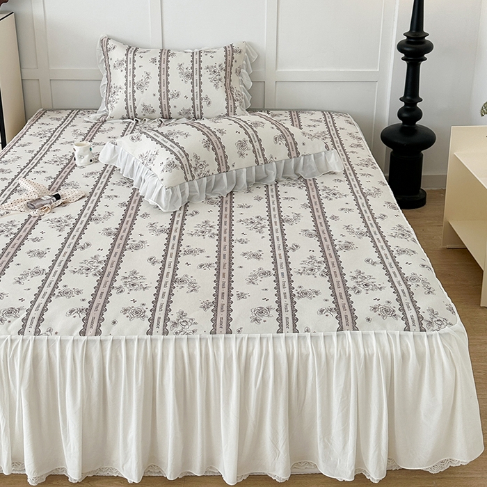 91家纺网 家纺一手货源 找家纺 （总）昔可家纺 2024新款A类900D仙仙雪纺床裙冰丝席