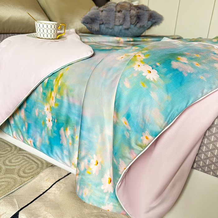 91家纺网 家纺一手货源 找家纺 小芽 2024新款凉感丝夏被 10