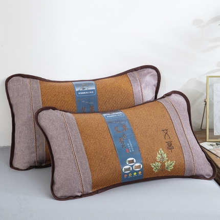 91家纺网 家纺一手货源 找家纺 （总）梦叶草 2024新款冰藤古藤艾草枕茶香枕芯藤席枕头