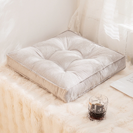 91家纺网 家纺一手货源 找家纺 （总）碧尔家居 2025新款办公室棉麻椅子坐垫四季通用透气沙发垫卧室防滑飘窗垫方形坐垫