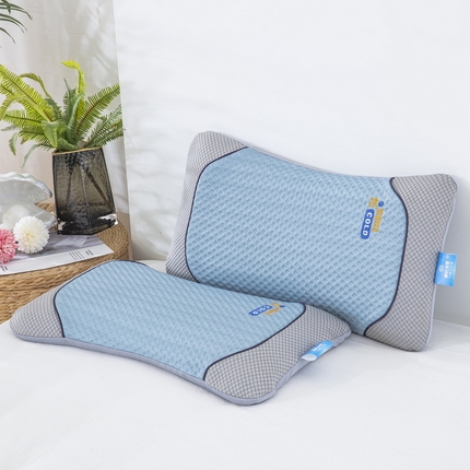 91家纺网 家纺一手货源 找家纺 （总）梦叶草 2024新款儿童华夫格凉感丝记忆枕芯儿童枕头