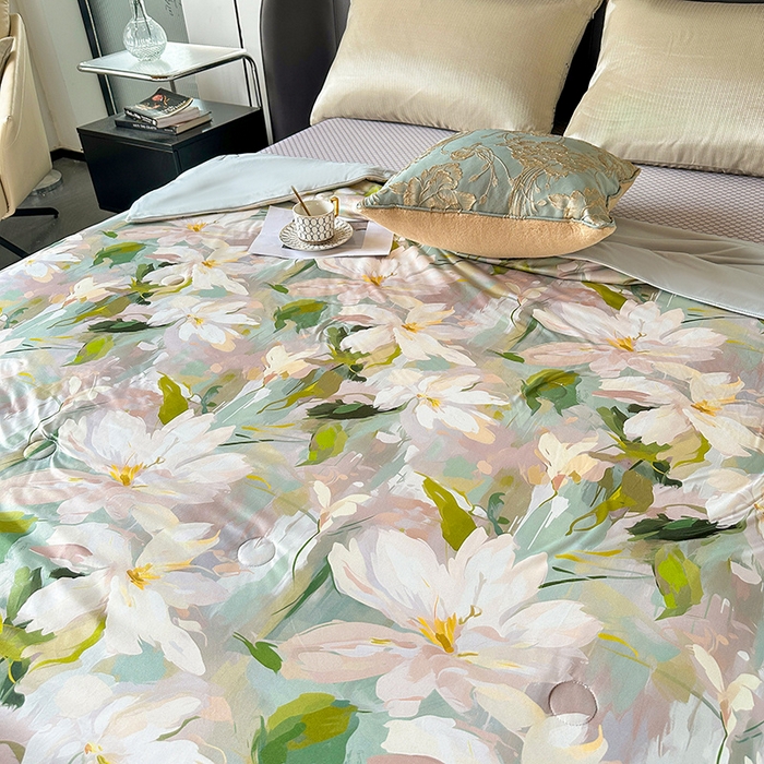 91家纺网 家纺一手货源 找家纺 小芽 2024新款凉感丝夏被 14