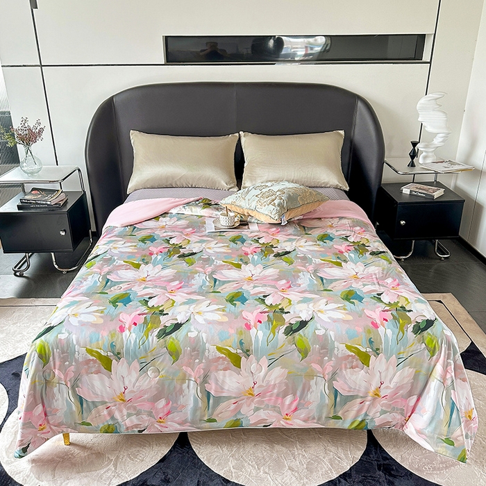 91家纺网 家纺一手货源 找家纺 小芽 2024新款凉感丝夏被 13