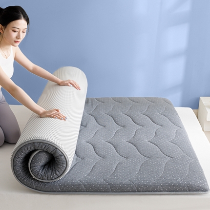 91家纺网 家纺一手货源 找家纺 东宇床垫 2024新款A类针织护脊乳胶床垫-单边款-大床 星空-灰（8公分）