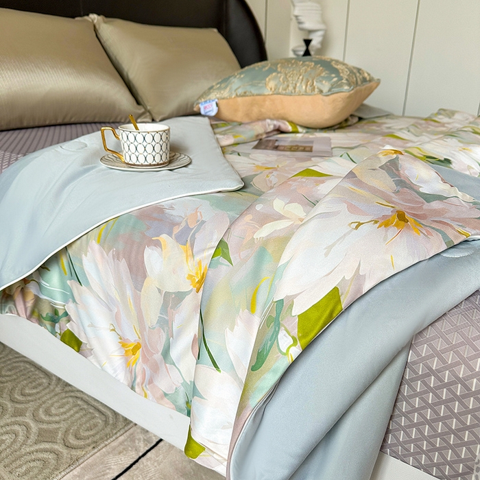 91家纺网 家纺一手货源 找家纺 小芽 2024新款凉感丝夏被 14