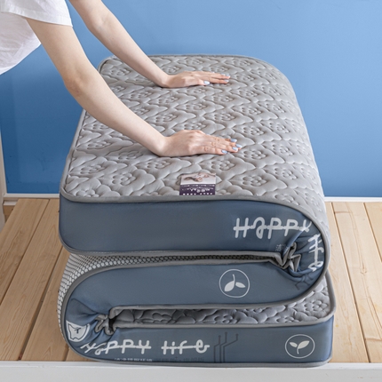 91家纺网 家纺一手货源 找家纺 东宇床垫 2024新款A类针织护脊乳胶床垫-立体款-学生床 繁花-灰（9公分）