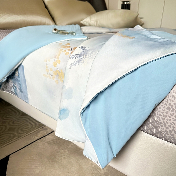 91家纺网 家纺一手货源 找家纺 小芽 2024新款凉感丝夏被 魅影