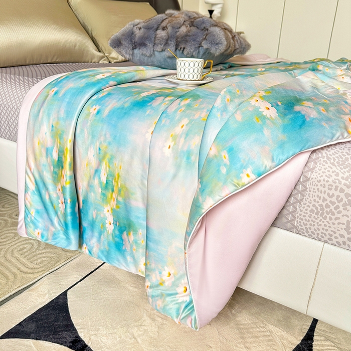 91家纺网 家纺一手货源 找家纺 小芽 2024新款凉感丝夏被 10