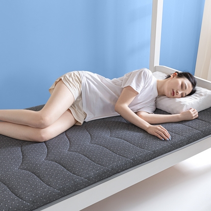 91家纺网 家纺一手货源 找家纺 东宇床垫 2024新款A类针织护脊乳胶床垫-单边款-学生床 星空-灰（5公分）